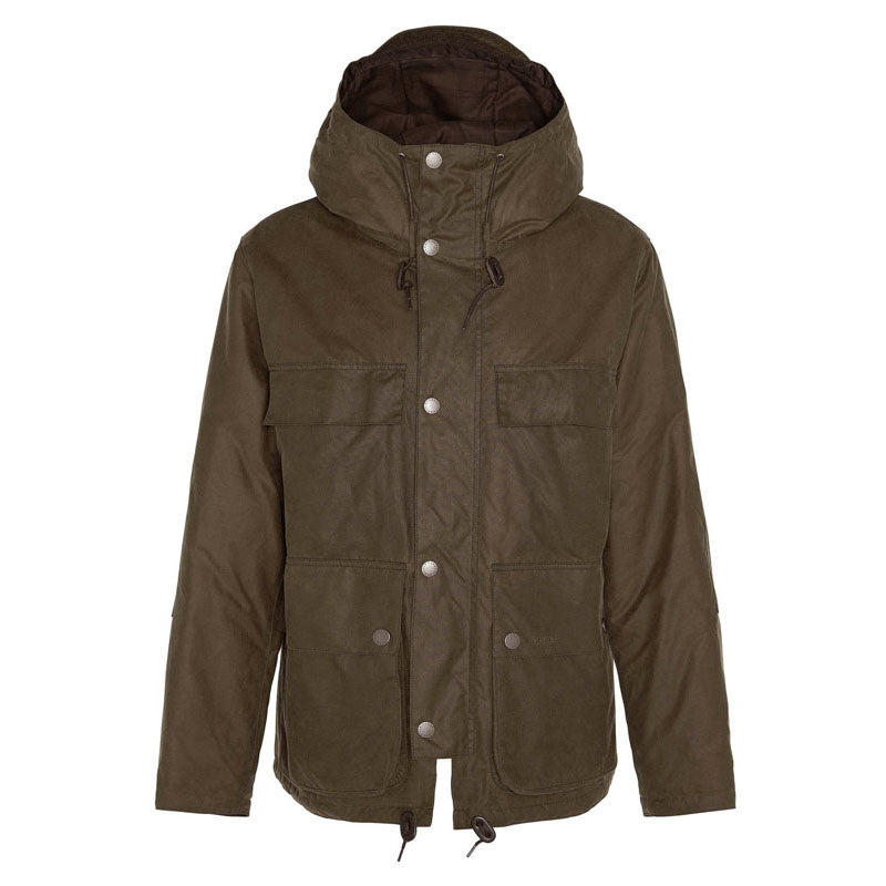 BARBOUR Durham Re-engineered Wax Jacket in Beech