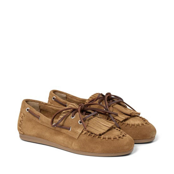 PAVEMENT Magda Loafer in Tan/Suede