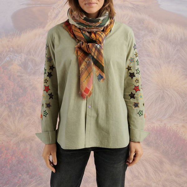 STORIATIPIC Maggie Scarf in Green