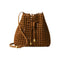 NAGHEDI Mallorca Medium Bucket Bag in Teak