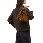 NAGHEDI Mallorca Medium Bucket Bag in Teak
