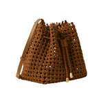NAGHEDI Mallorca Medium Bucket Bag in Teak