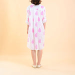 HANDPRINT DREAM APPAREL Marco Dress in Cherokee Pink