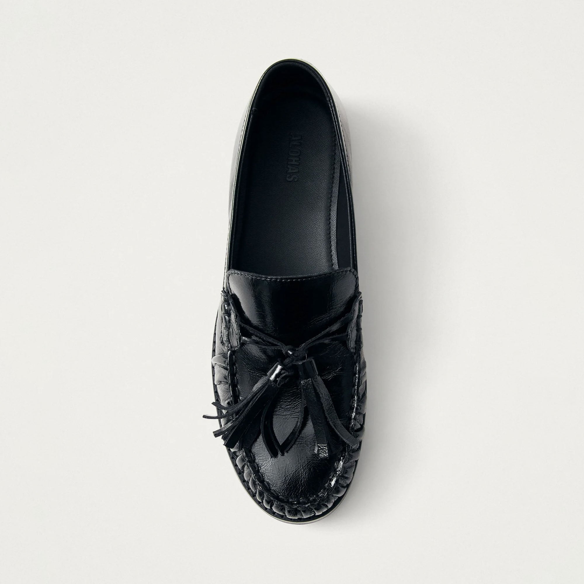 ALOHAS Marietta Onix Leather Loafers in Black | Collen & Clare