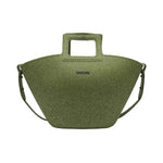 CACATOES Glitter Marisco Bag in Dark Khaki