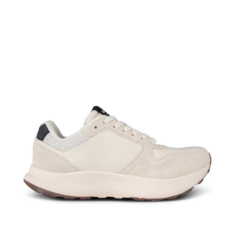 WODEN Mathilde Runner Leather Sneaker in Blanc de Blanc