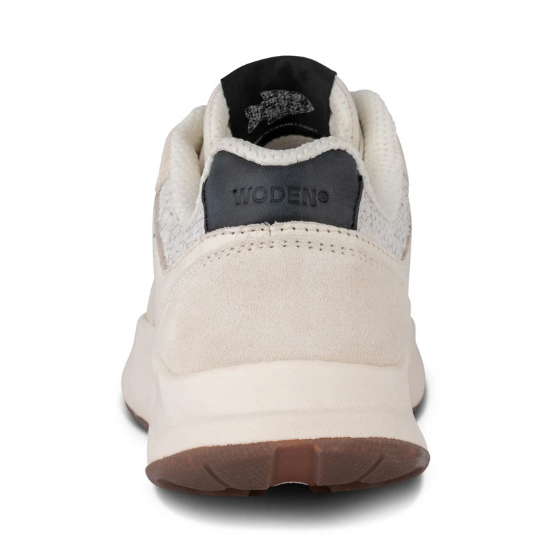 WODEN Mathilde Runner Leather Sneaker in Blanc de Blanc