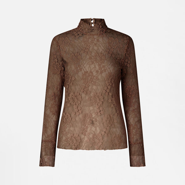 BAUM UND PFERDGARTEN Meena Blouse in Mocha Camel