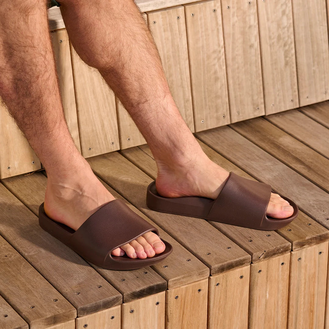 ARCHIES Arch Support Slides in Brown
