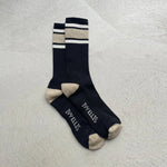 IVY ELLIS The Brees Men’s Crew Length Socks in Black