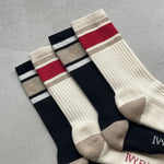 IVY ELLIS The Brees Men’s Crew Length Socks in Black