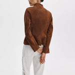 RAG & BONE Mercer Suede Blazer in Brown