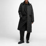 BARBOUR Meredith Quilted Jacket in Black/Classic Tartan