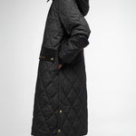 BARBOUR Meredith Quilted Jacket in Black/Classic Tartan