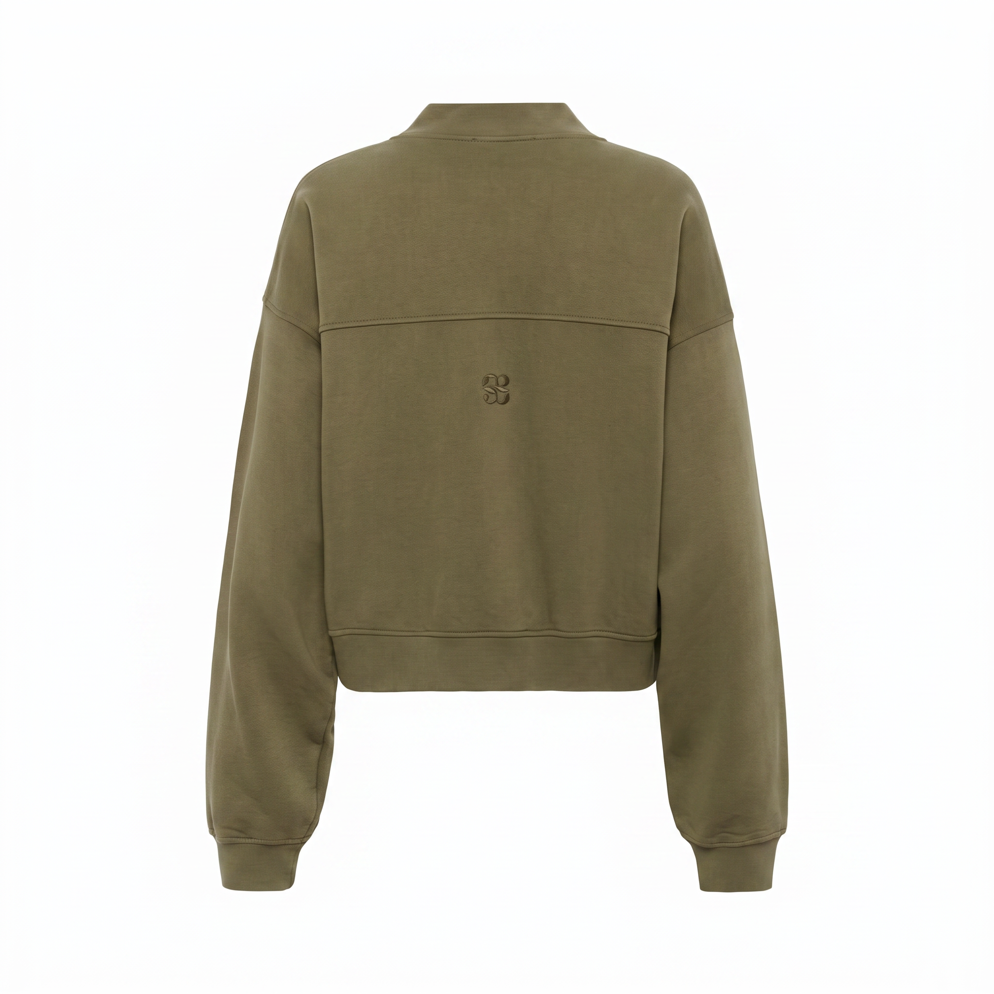 MY ESSENTIAL WARDROBE MetaMW Short Sweat Jacket in Olive Night Wash