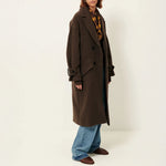 SESSUN Mia Long Coat in Lichen