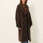 SESSUN Mia Long Coat in Lichen