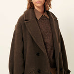 SESSUN Mia Long Coat in Lichen