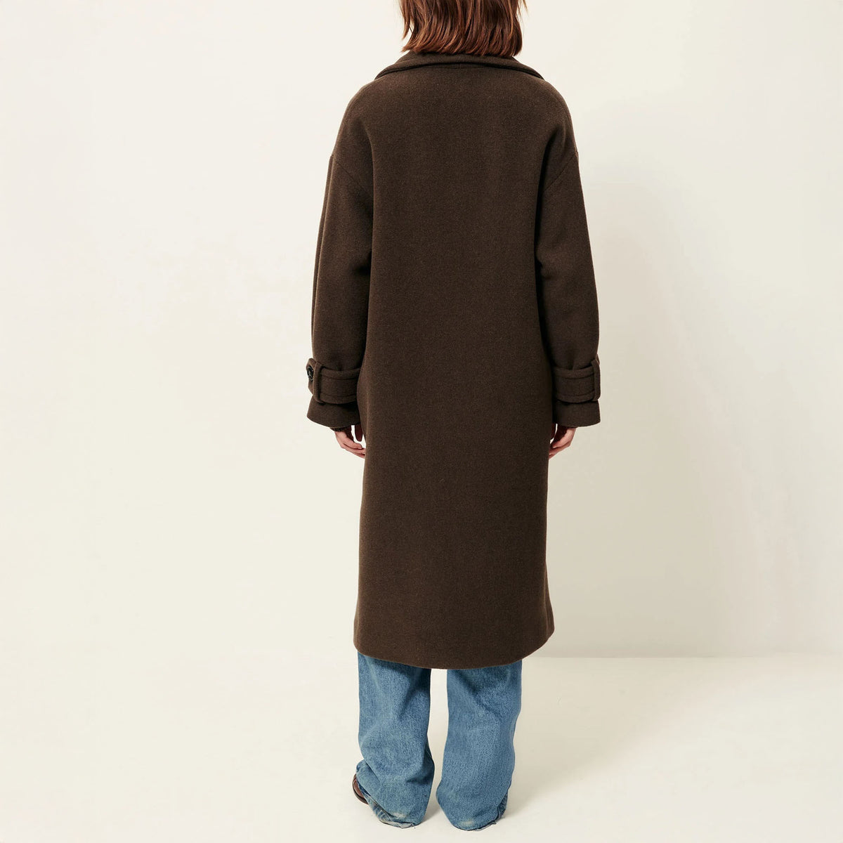 SESSUN Mia Long Coat in Lichen