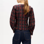 BAUM UND PFERDGARTEN Millea Jacket in Dark Red Check