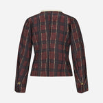 BAUM UND PFERDGARTEN Millea Jacket in Dark Red Check