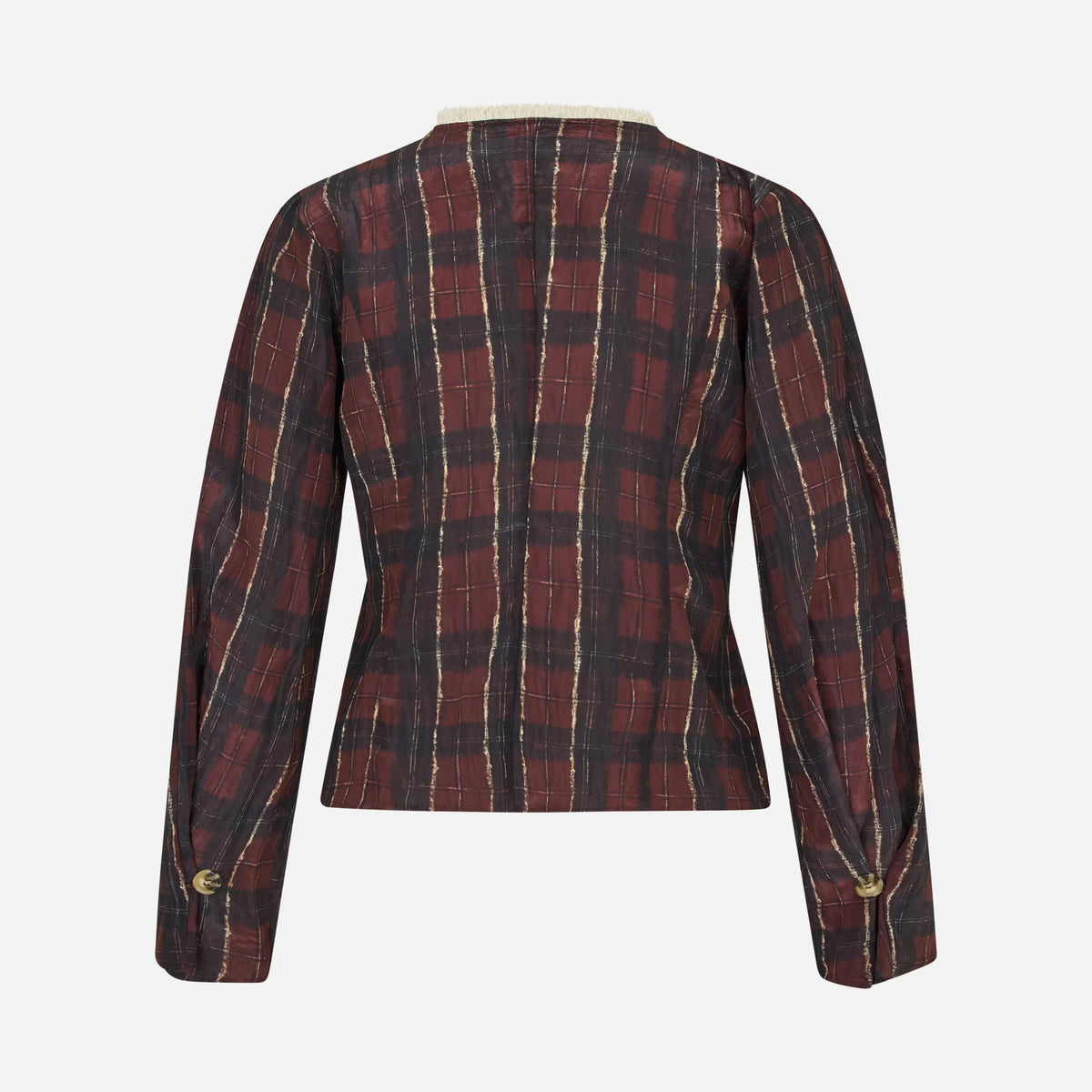 BAUM UND PFERDGARTEN Millea Jacket in Dark Red Check