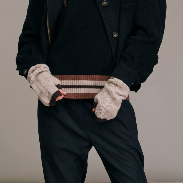 DIEGA Miteo Extra Fine Merino Mittens in Ecru