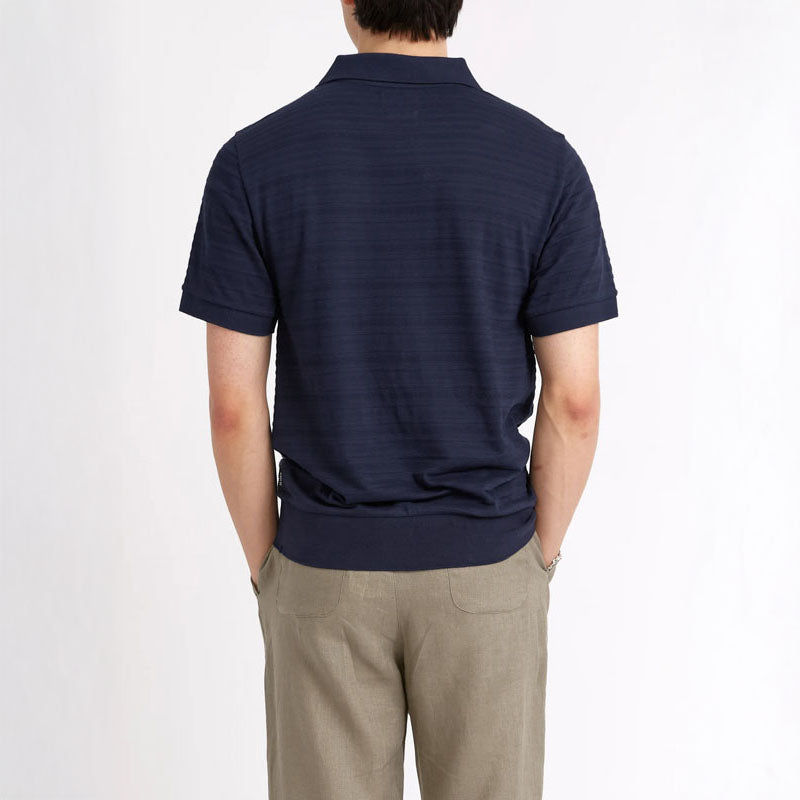 OLIVER SPENCER Glendale Polo Shirt Dorine in Navy