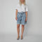 STELLA NOVA Moon Washed Denim Shorts in Denim Moon Wash
