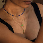 WANDERLUST LIFE Beaded Necklace in Morocco Blue