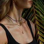 WANDERLUST LIFE Beaded Necklace in Morocco Blue