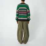 STELLA NOVA Multi Striped Wool Cardigan in Multicolour