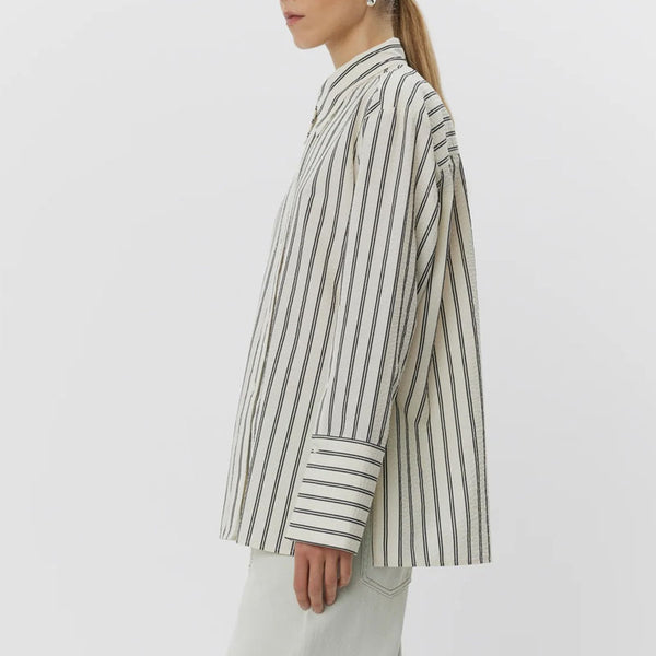 DAY BIRGER ET MIKKELSEN Mylo Delicate Stripes Shirt in Pistachio Stripe