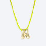 LA MOME BIJOU N Initial Joy Letter Necklace in Gold