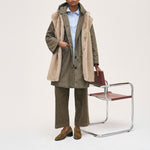ROSSO35 Wide Leg Cords in Moss Green