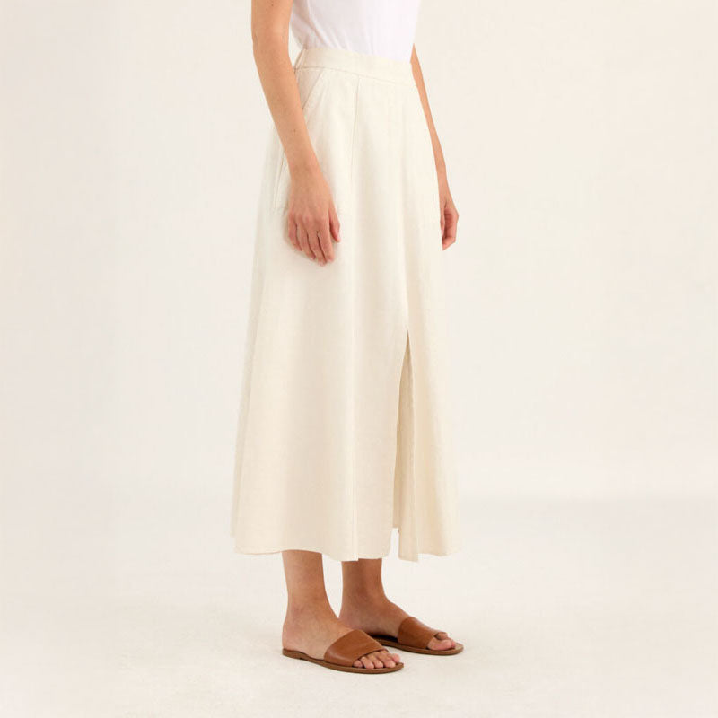 ROSSO35 Easy Skirt in Ivory
