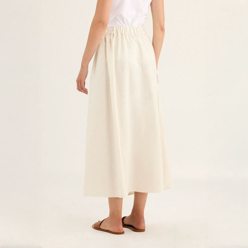 ROSSO35 Easy Skirt in Ivory