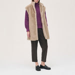 ROSSO35 Garment-Dyed Elasticated Trousers in Chocolate