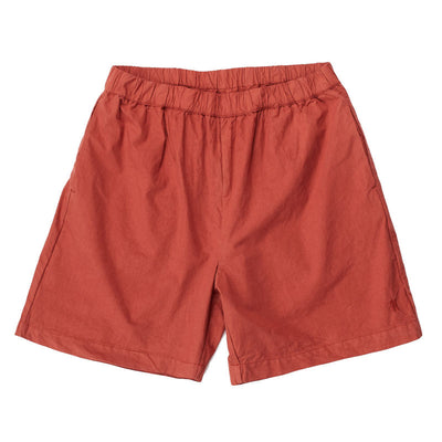 NORSE PROJECTS Per Cotton Tencel Shorts in Red Ochre