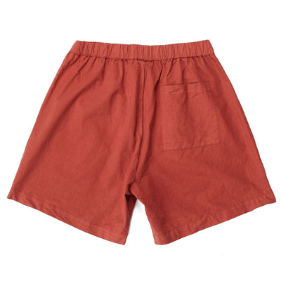 NORSE PROJECTS Per Cotton Tencel Shorts in Red Ochre