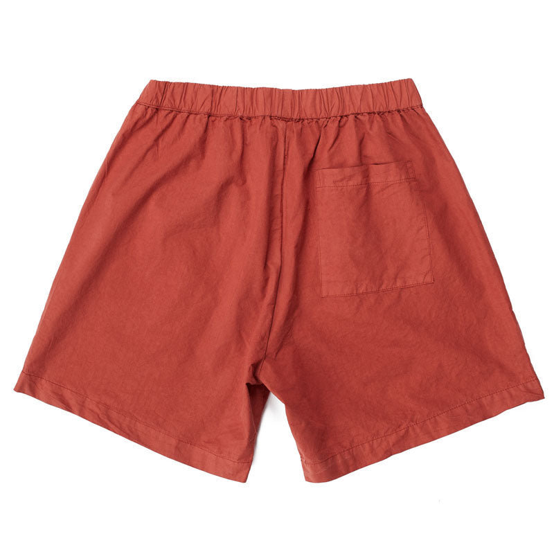 NORSE PROJECTS Per Cotton Tencel Shorts in Red Ochre
