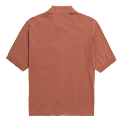 NORSE PROJECTS Rollo Cotton Linen S/S Shirt in Red Clay
