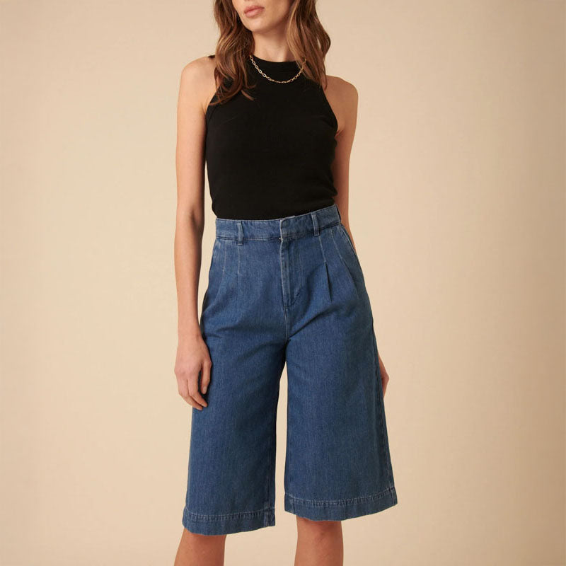 NOBODYS CHILD Bermuda Shorts in Denim Blue