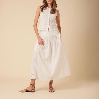 NOBODYS CHILD Layla Skirt in White