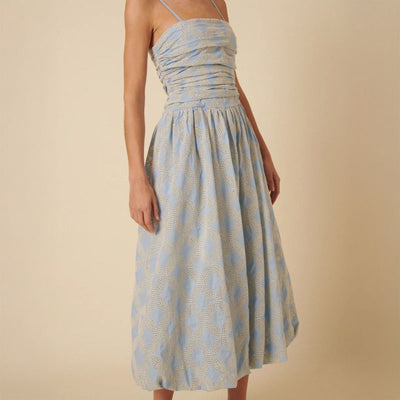 NOBODYS CHILD Danielle Midi Dress in Blue