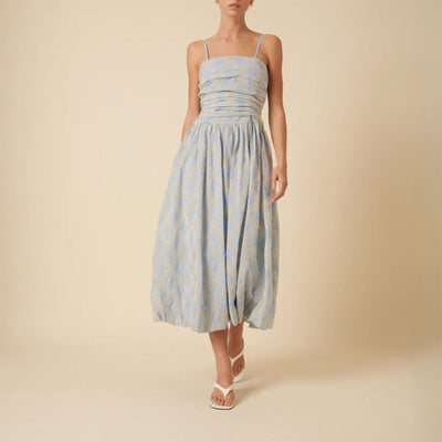 NOBODYS CHILD Danielle Midi Dress in Blue