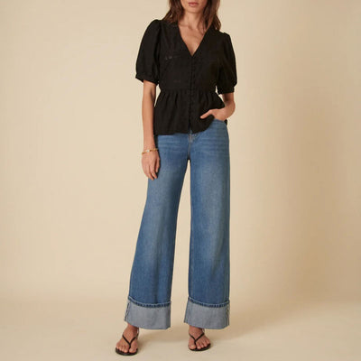 NOBODYS CHILD Ria Blouse in Black