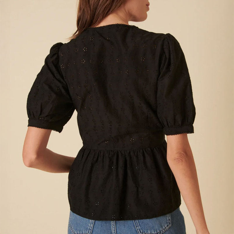 NOBODYS CHILD Ria Blouse in Black
