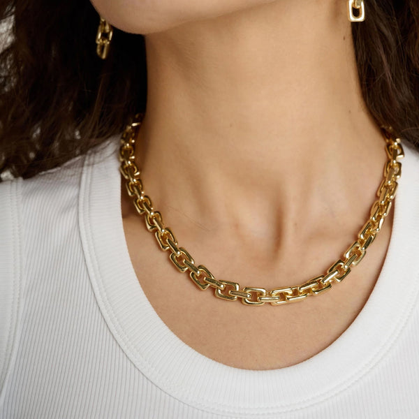 Tutti & Co Link Necklace in Gold