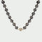 Tutti & Co Jasper Small Beaded Necklace in Black